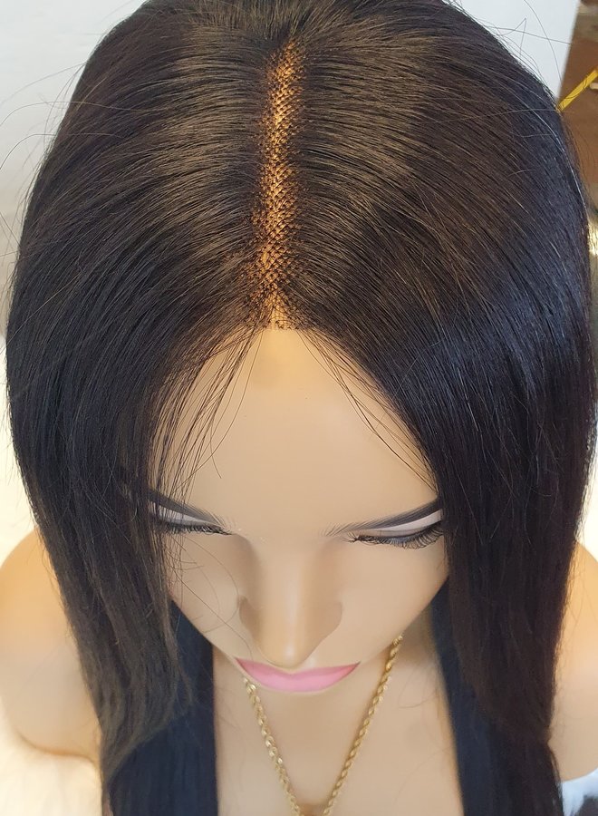 Brune Sérénade - 5x5 HD Closure  Wig Raw Indian Straight Hair 24"