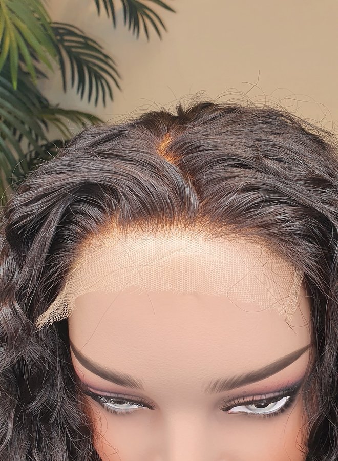 Espresso Bliss - HD Closure Wig Moroccan Curly 24" - Steamed Raw Indian Hair