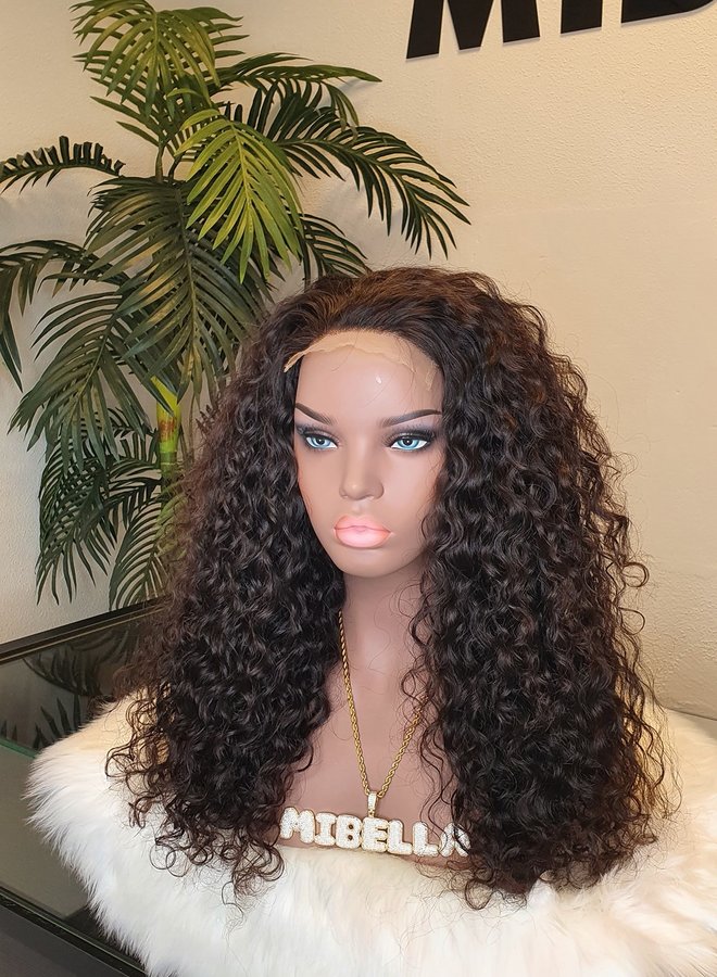 Ebony Dream	- 5x5 Closure Wig Raw* Indian Moroccan Curly 20" HD Lace