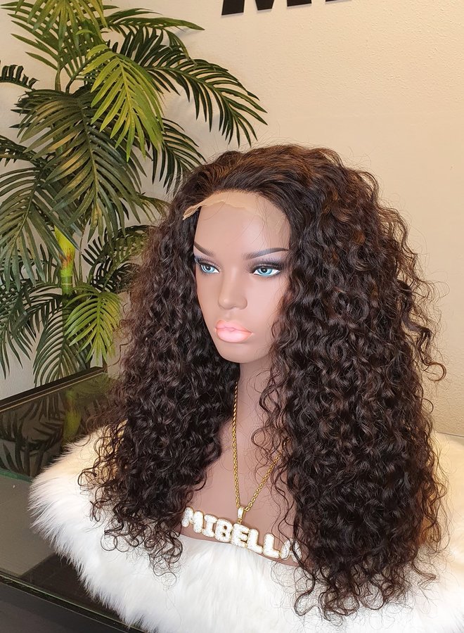 Ebony Dream	- 5x5 Closure Wig Raw* Indian Moroccan Curly 20" HD Lace