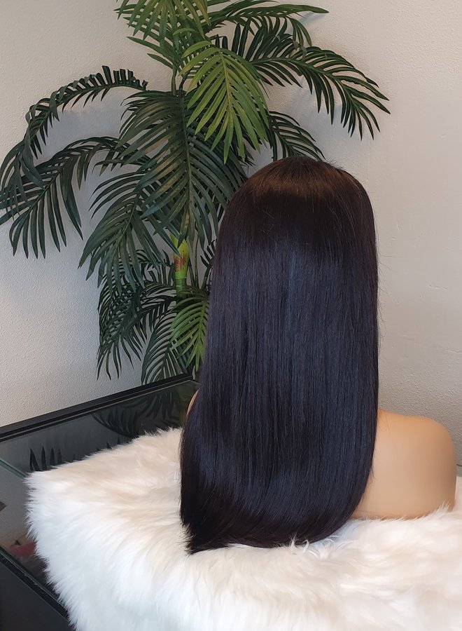 Java Noir - Closure Wig Natural Straight 16" - Remy Hair