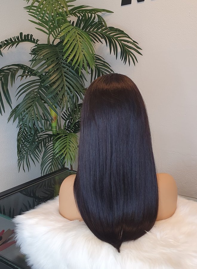 Java Noir - Closure Wig Natural Straight 16" - Remy Hair