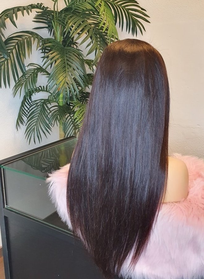 Brunette Blossom - HD Frontal Wig Natural Straight - Raw Vietnamese Hair