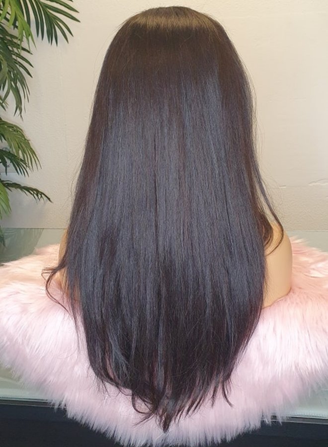 Silky Cocoa - HD Frontal Wig Natural Straight 18" - Raw Vietnamese Hair