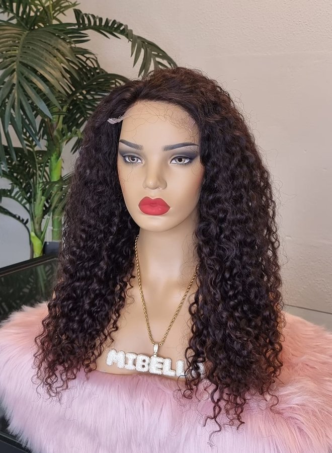 Forest Queen	- Closure Wig Caribbean Curly 20" - Steamed Raw Indian Hair