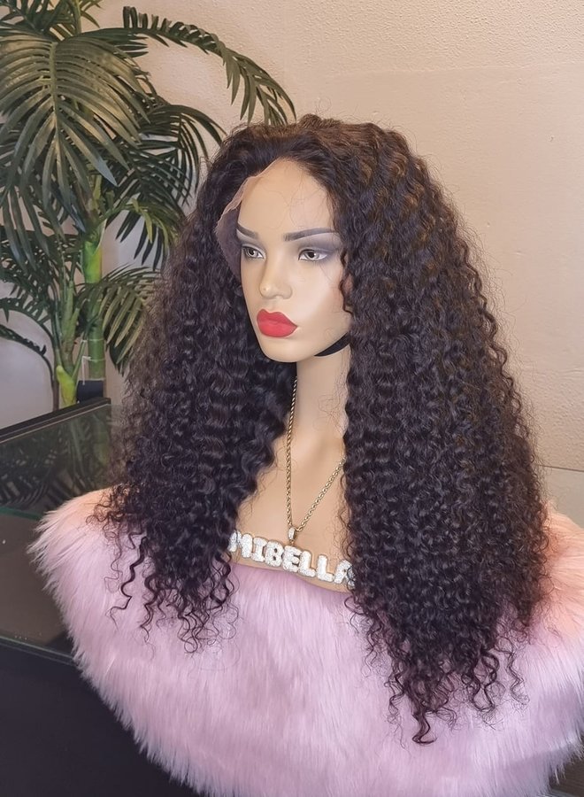 Mocha Obsession - HD Frontal Wig Caribbean Curly 24" - Steamed Raw Indian Hair