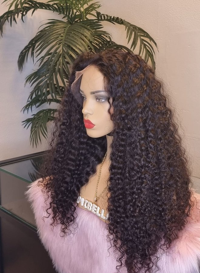 Mahogany Magic - Closure Wig Body Wave 24" - Steamed Raw Indian Hair