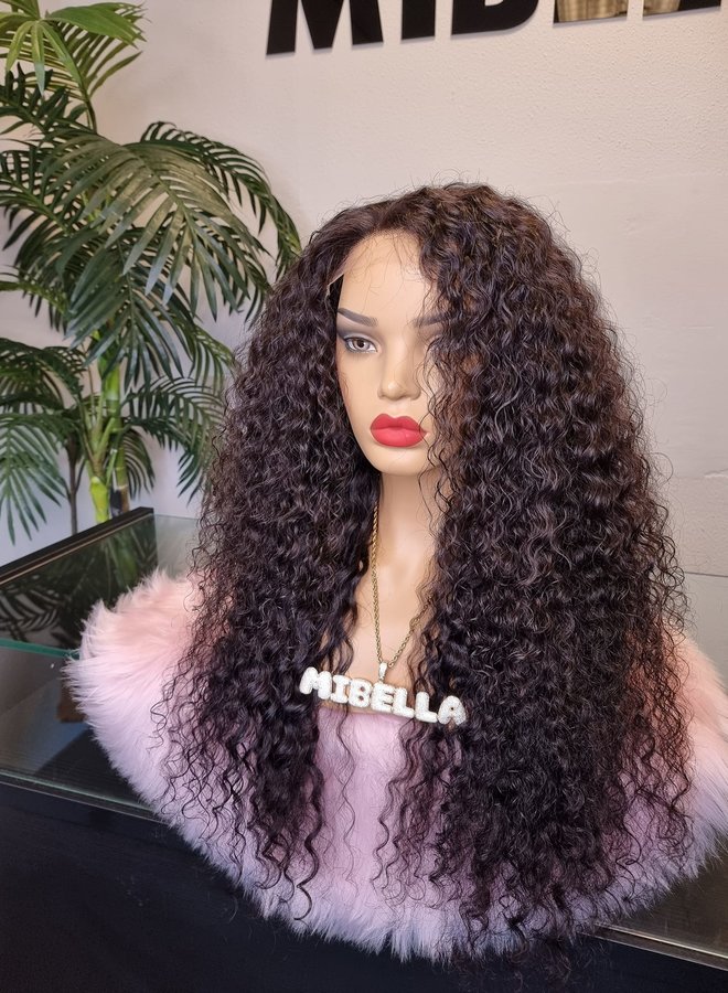 Natural Terrain - HD Closure Wig Caribbean Curly 24" - Steamed Raw Indian Hair