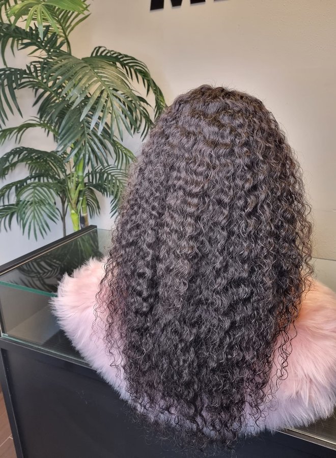 Natural Terrain - HD Closure Wig Caribbean Curly 24" - Steamed Raw Indian Hair