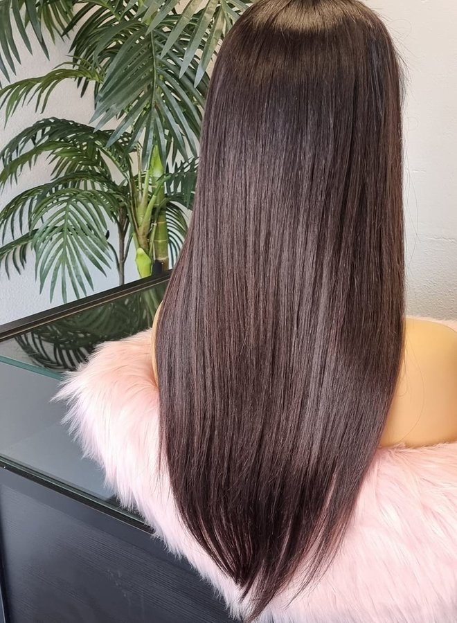 Mahonie Majesty - HD Closure Wig Natural Straight 20" - Raw Indian Hair