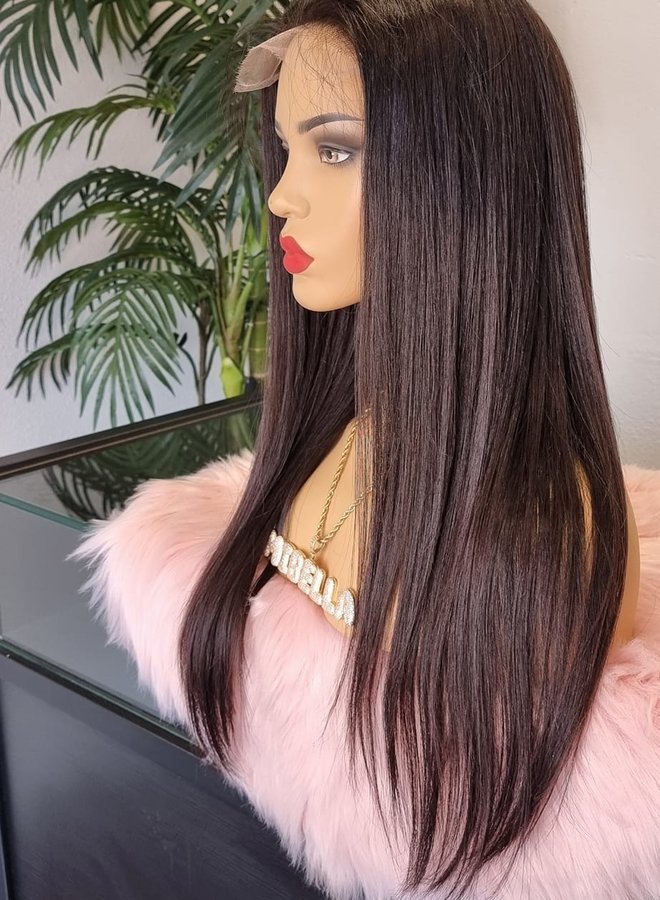 Mahonie Majesty - HD Closure Wig Natural Straight 20" - Raw Indian Hair