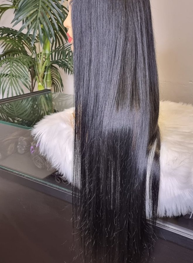 Slate Lavender - U Part Wig Natural Straight - Remy Vietnamese Hair