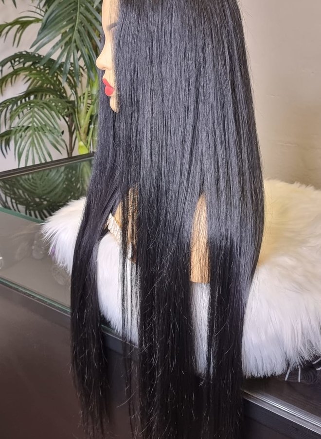 Slate Lavender - U Part Wig Natural Straight - Remy Vietnamese Hair