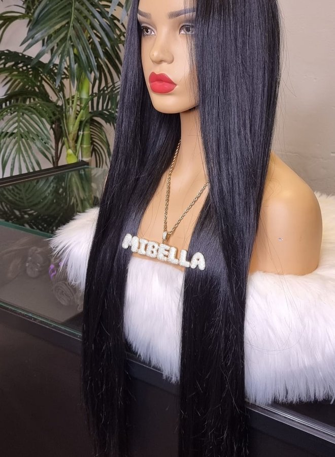 Slate Lavender - U Part Wig Natural Straight - Remy Vietnamese Hair