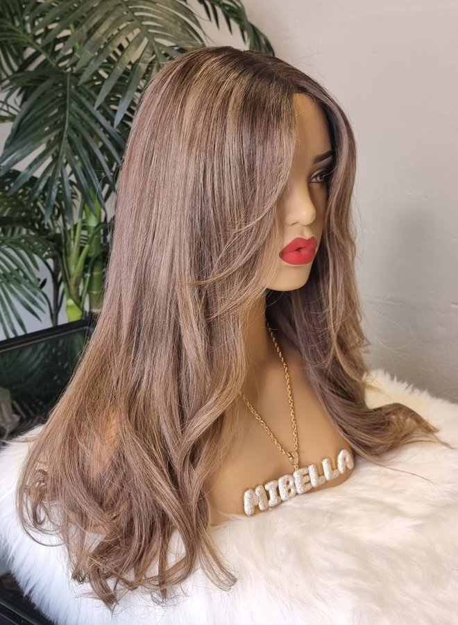 Sandy Taupe | Closure Wig 20" Raw* Indian Hair