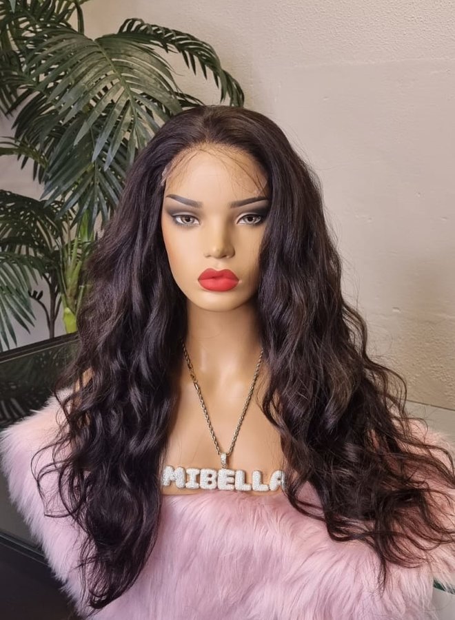 Dark Truffle - 5x5 HD Closure Wig 22 inch Raw Indian Hair