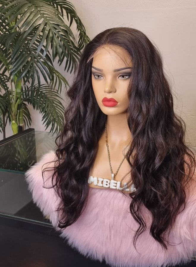 Dark Truffle - 5x5 HD Closure Wig 22 inch Raw Indian Hair