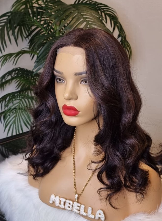 Tulip Dream - Closure Wig Body Wave 14"  - Steamed Raw Indian Hair