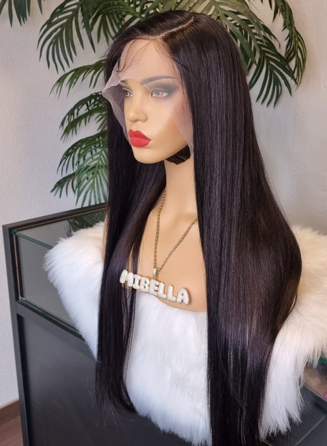 Velvet Truffle - 13x4 Frontal Wig Natural Straight 26" - Single Donor Raw Vietnamese Hair