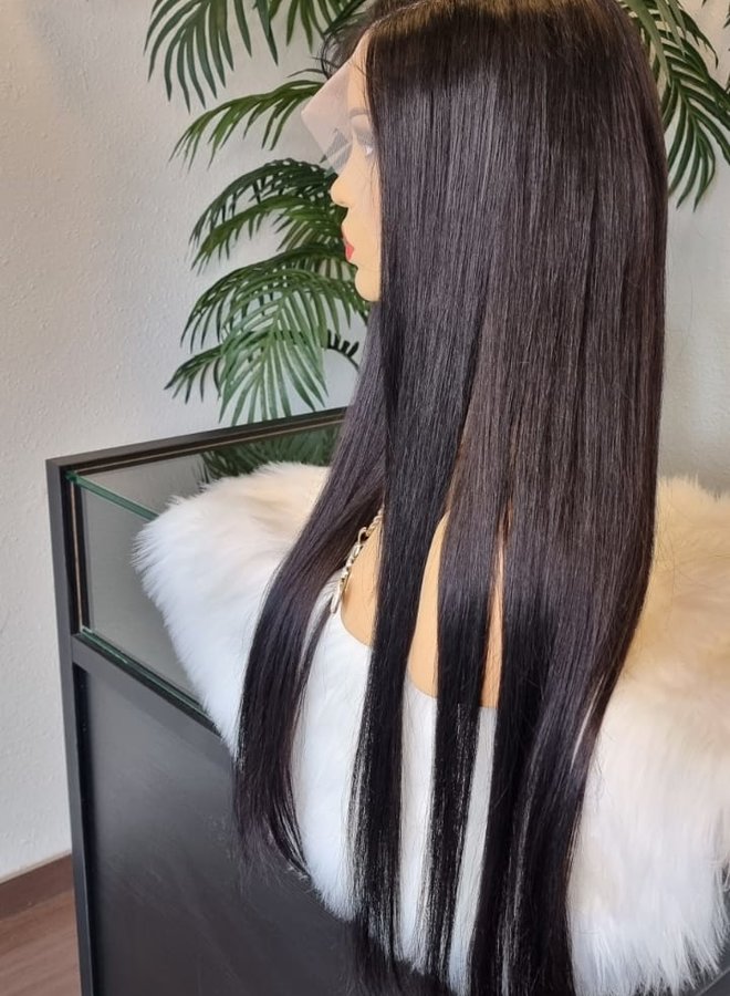 Velvet Truffle - 13x4 Frontal Wig Natural Straight 26" - Single Donor Raw Vietnamese Hair