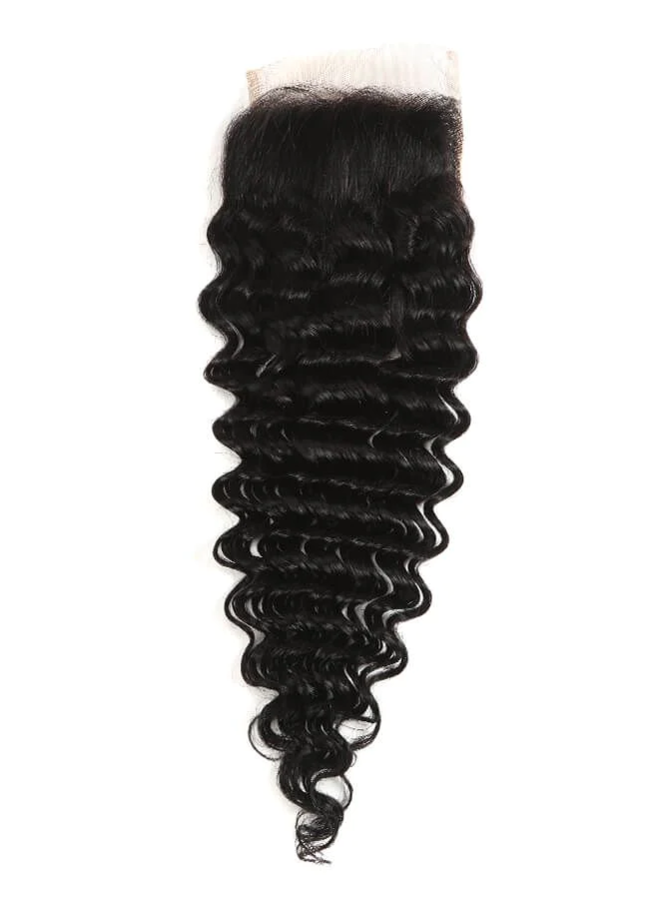 2.5x4" Closure Caribbean Curly - Steamed Raw Indian Hair