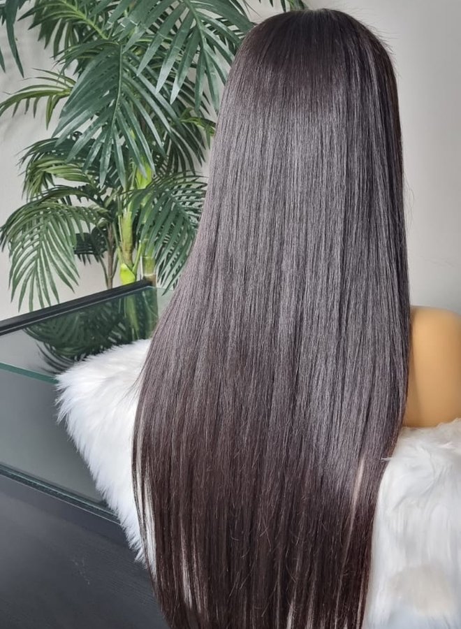 Mulberry Magic - Closure Wig Natural Straight 24" - Raw Indian Hair