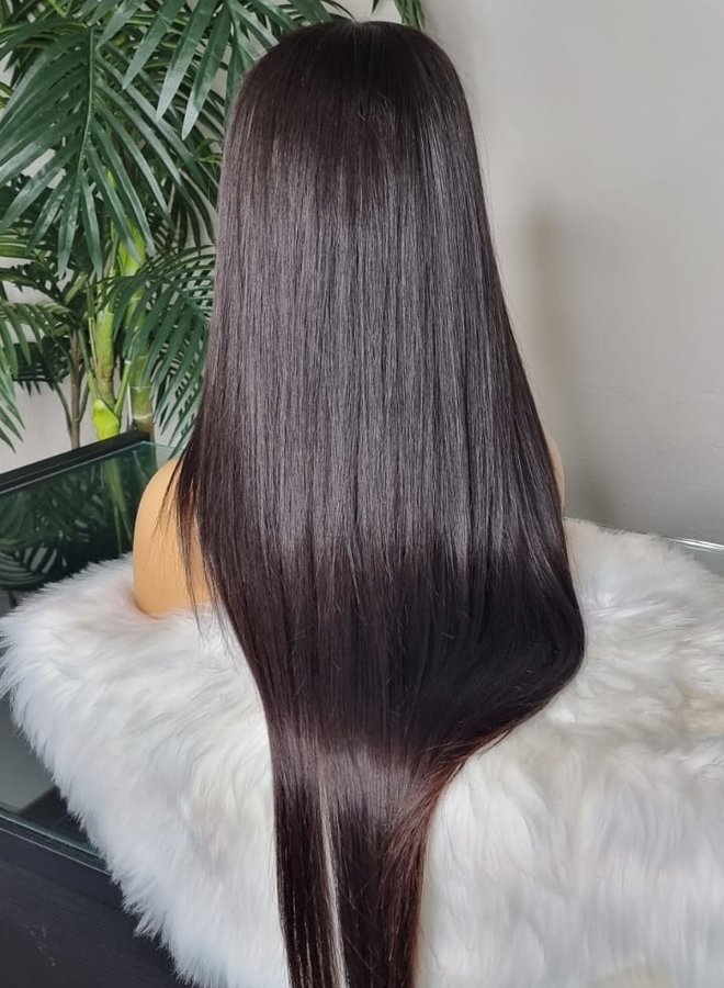 Mulberry Magic - Closure Wig Natural Straight 24" - Raw Indian Hair