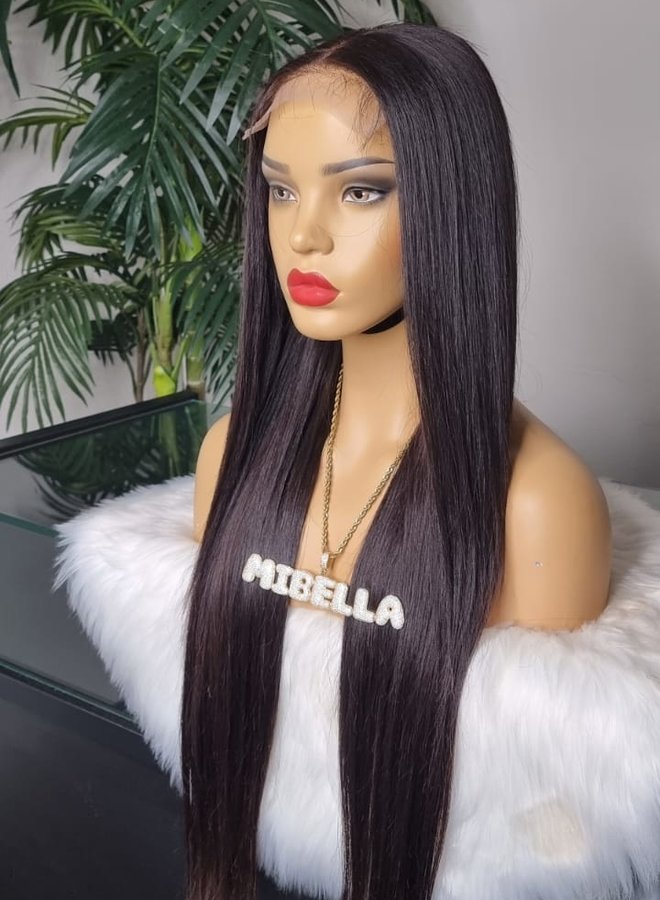 Mulberry Magic - Closure Wig Natural Straight 24" - Raw Indian Hair