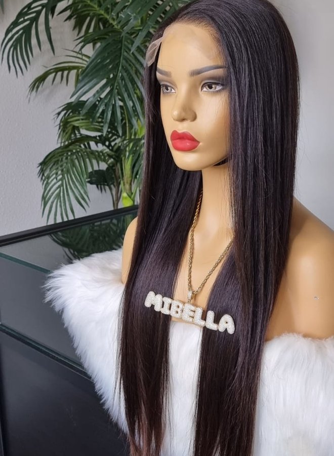 Cocoa Paradise - HD Closure Wig Natural Straight 24" - Single Donor Raw Vietnamese Hair