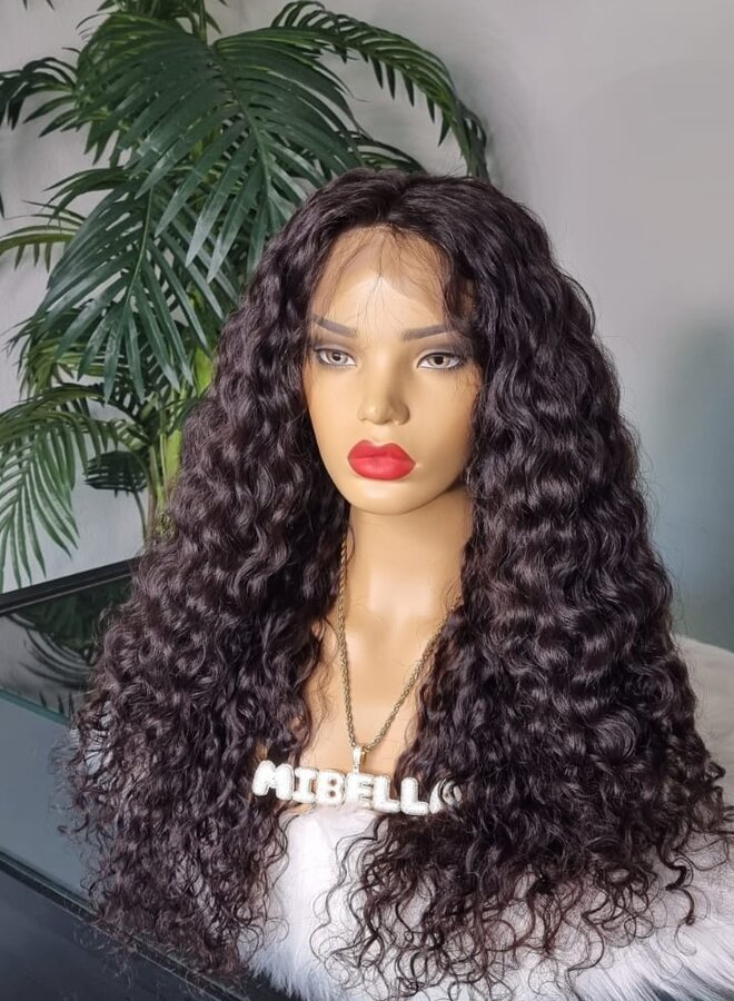 Curly Sunrise - Frontal Wig Moroccan Curly 22" - Made With Single Donor Raw Vietnamese Hair