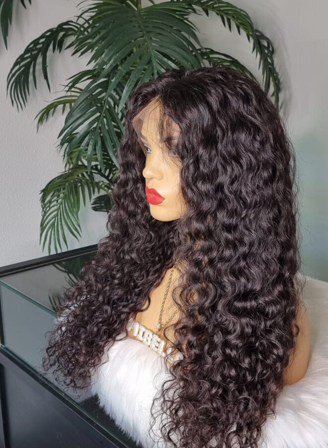 Curly Sunrise - Frontal Wig Moroccan Curly 22" - Made With Single Donor Raw Vietnamese Hair