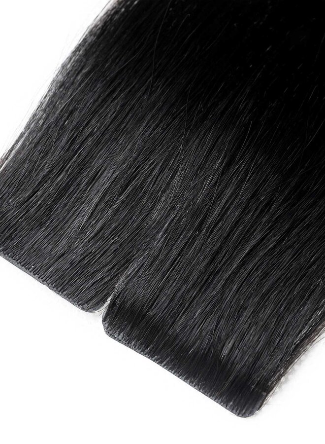 #1 Jet Black Straight - Invisible Tape In Extensions