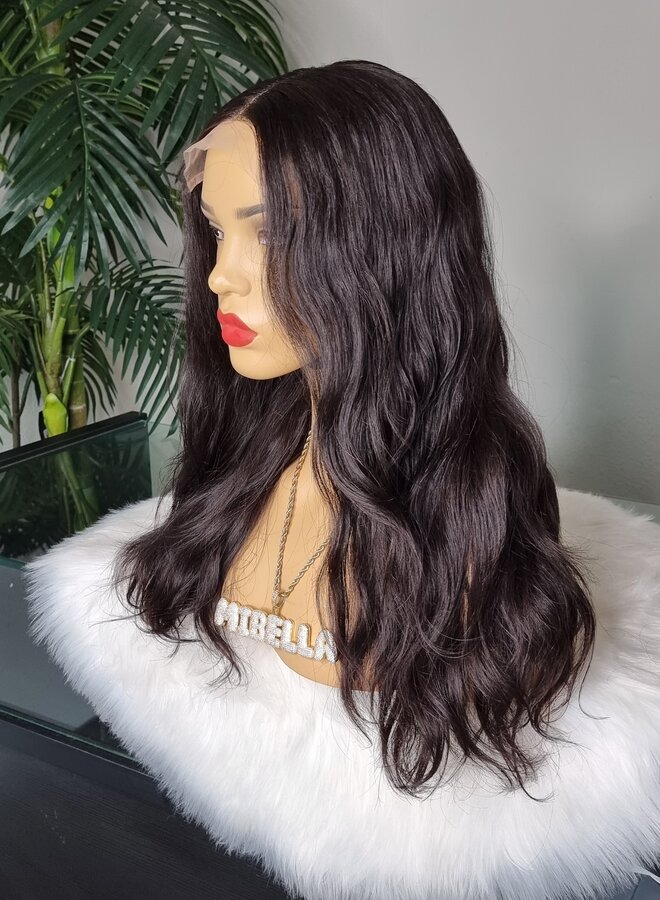 Velvet Viola - 5x5 Closure Wig Natural Wavy 16" - Remy Vietnamese Hair