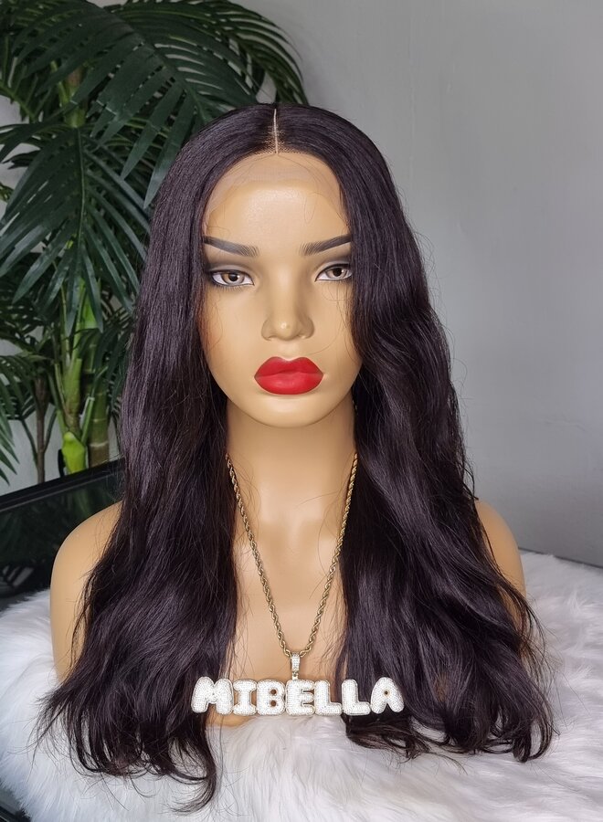 Velvet Viola - 5x5 Closure Wig Natural Wavy 16" - Remy Vietnamese Hair