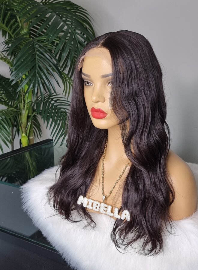 Velvet Viola - 5x5 Closure Wig Natural Wavy 16" - Remy Vietnamese Hair