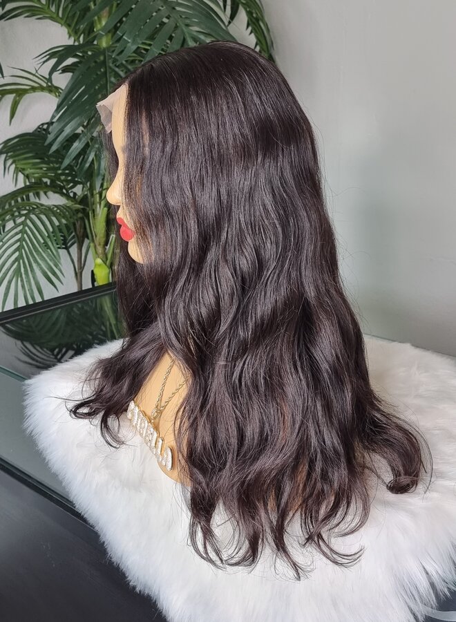Velvet Viola - 5x5 Closure Wig Natural Wavy 16" - Remy Vietnamese Hair
