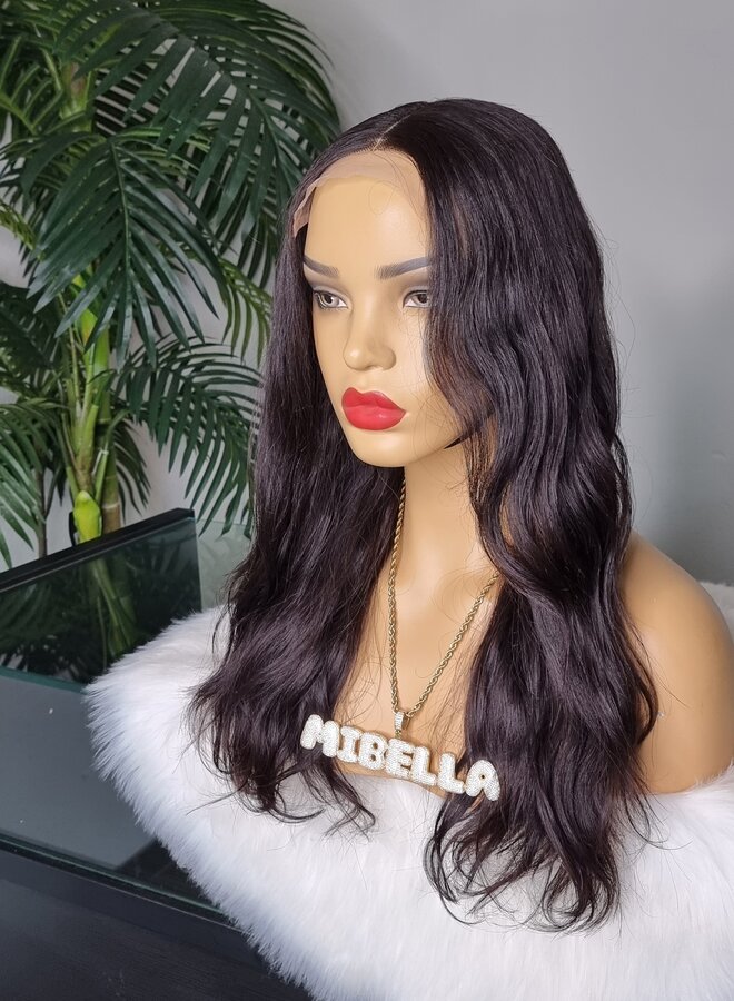 Velvet Viola - 5x5 Closure Wig Natural Wavy 16" - Remy Vietnamese Hair