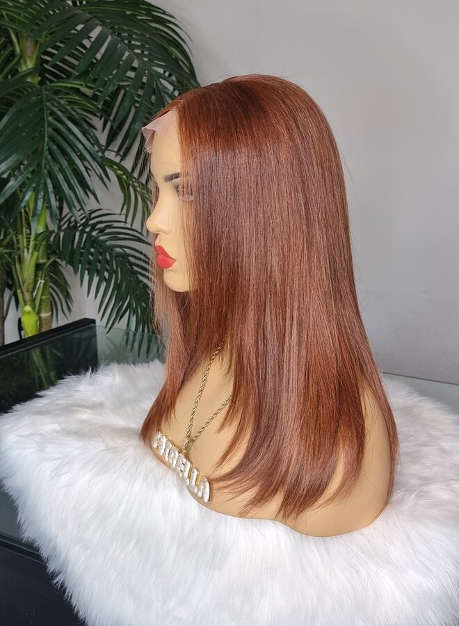 Autumn Amber - 5x5 Closure Wig Natural Straight - Remy Vietnamese Hair - Cap M