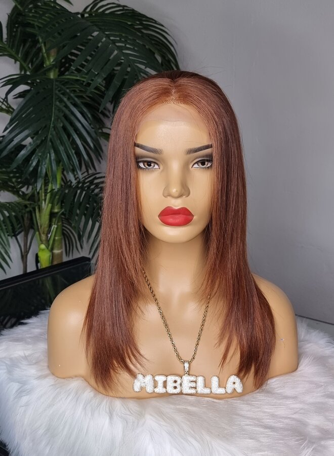 Autumn Amber - 5x5 Closure Wig Natural Straight - Remy Vietnamese Hair - Cap M