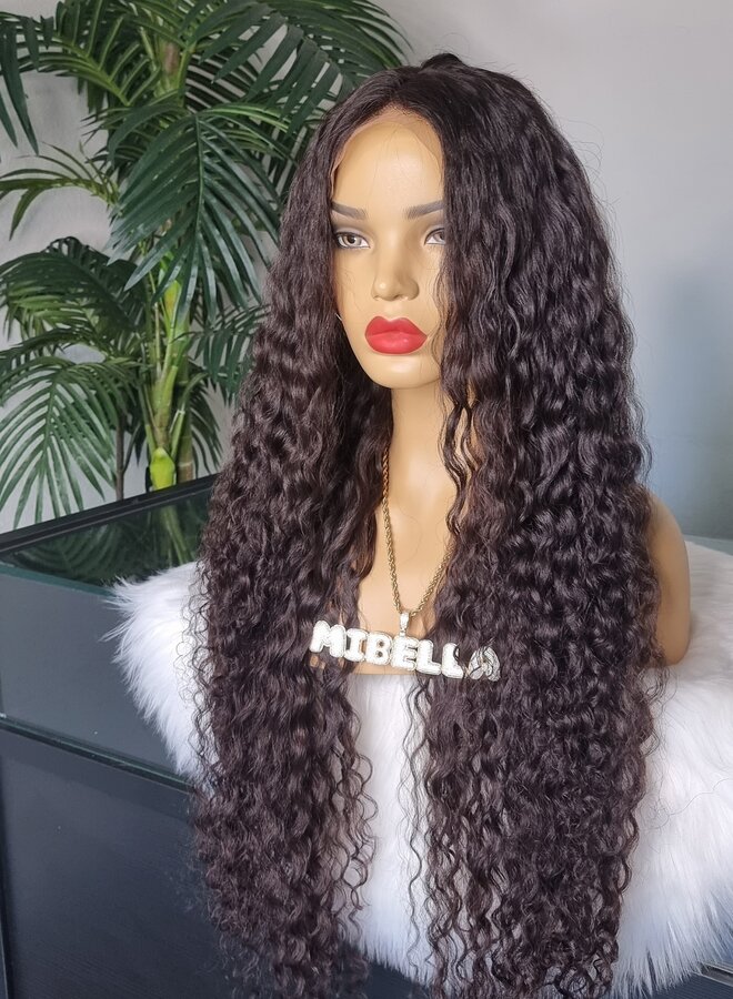 Noche Nobile	- Frontal Wig Caribbean Curly 30" - Steamed Raw Indian Hair