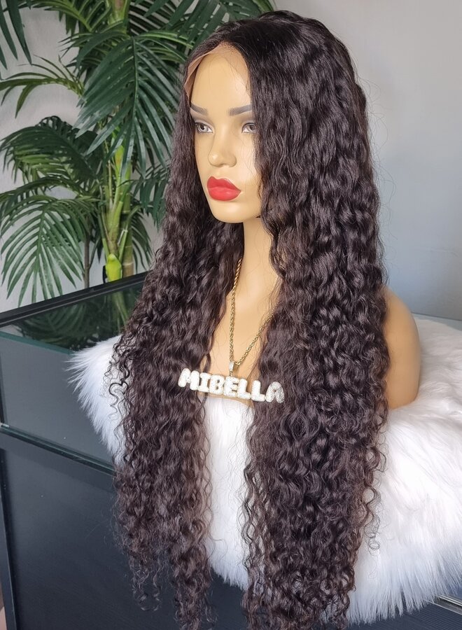 Noche Nobile	- Frontal Wig Caribbean Curly 30" - Steamed Raw Indian Hair