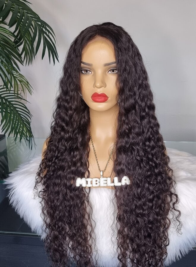 Noche Nobile	- Frontal Wig Caribbean Curly 30" - Steamed Raw Indian Hair