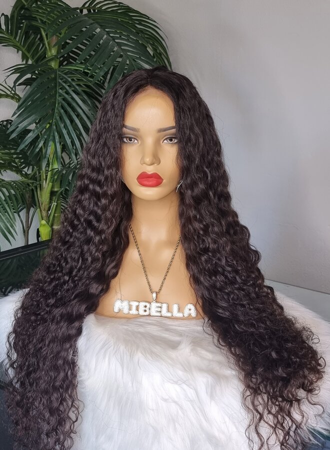 Noche Nobile	- Frontal Wig Caribbean Curly 30" - Steamed Raw Indian Hair