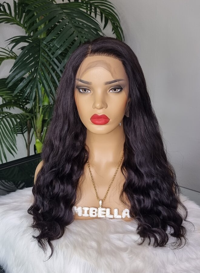Prugna Oscura - 13x4 Frontal Wig Loose Wave 20" - Remy Vietnamese Hair