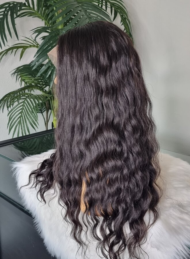 Prugna Oscura - 13x4 Frontal Wig Loose Wave 20" - Remy Vietnamese Hair