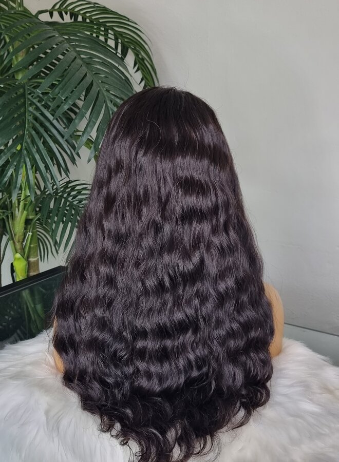 Prugna Oscura - 13x4 Frontal Wig Loose Wave 20" - Remy Vietnamese Hair
