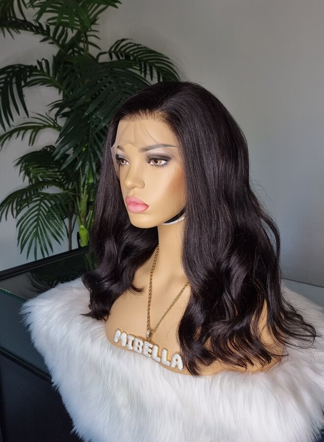 Bohemian Rosy  - 13x4 Frontal Wig Body Wave 14" - Remy Hair - Secondchance - Cap M