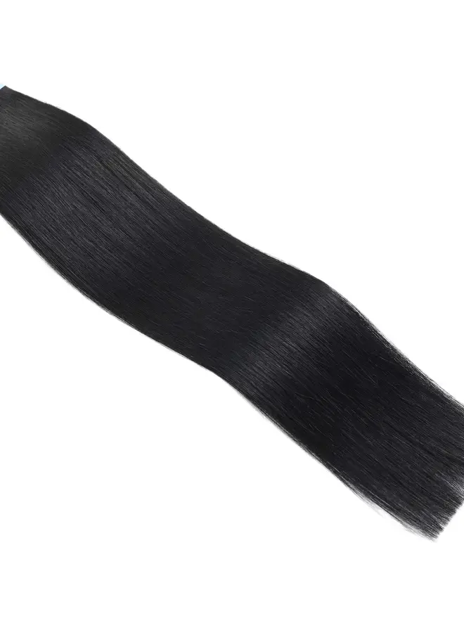 #1 Jet Black Straight - Tape In Extensions