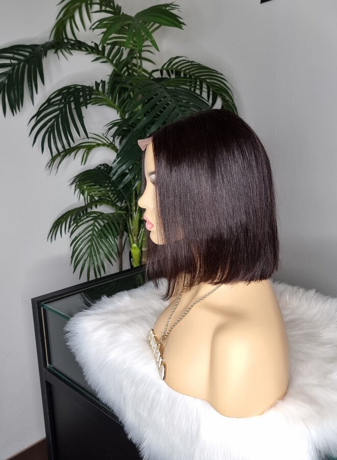 Mai Tai - 2x6 Closure Wig Natural Straight 8" - 100% Human Hair