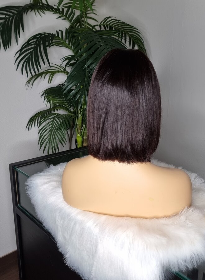 Mai Tai - 2x6 Closure Wig Natural Straight 8" - 100% Human Hair